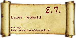 Eszes Teobald névjegykártya